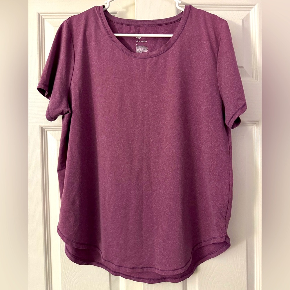 All in Motion Short Sleeve Tee in Plum